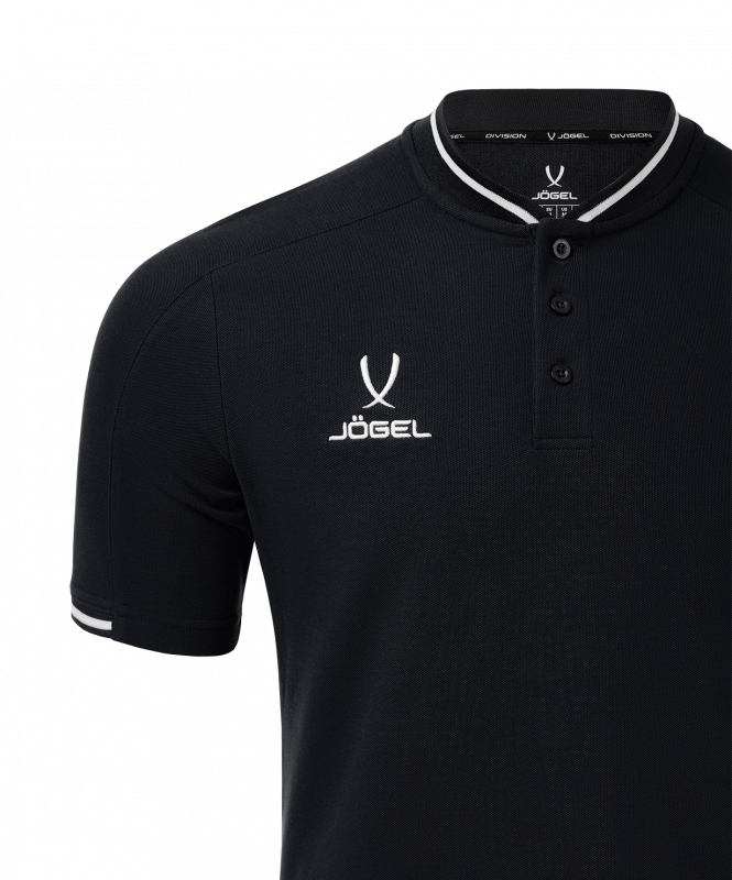 Поло DIVISION PerFormDRY Polo, черный, размер L, Jögel ЦБ-00004623