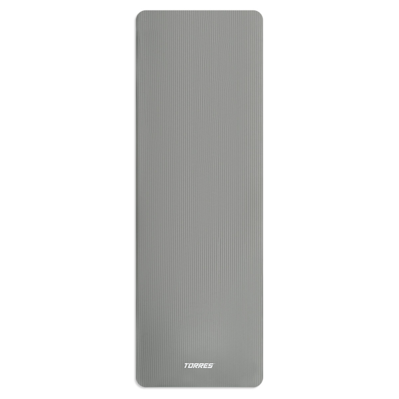 Коврик для йоги TORRES SOFT, YL10112, NBR(синт.каучук), толщина 1.2 см, серый