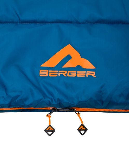 Спальный мешок Travel Couple +15, синий, Berger