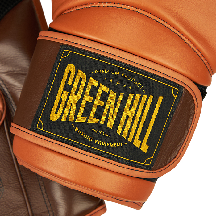 боксерские перчатки STRIKER коричневый/табачный Green Hill THBGTR-23 16oz