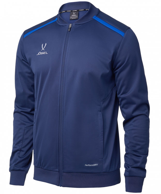 Олимпийка DIVISION PerFormDRY Pre-match Knit Jacket, темно-синий, детский, размер YL, Jögel УТ-00020944