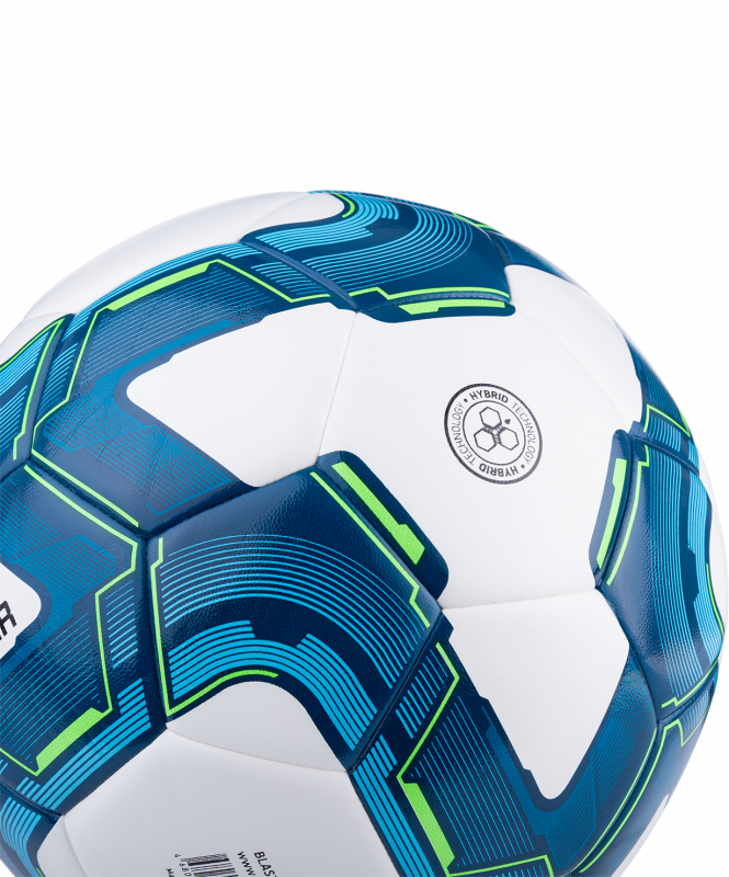 Мяч футзальный Blaster №4, белый/синий/голубой, размер 4, Jögel УТ-00017614