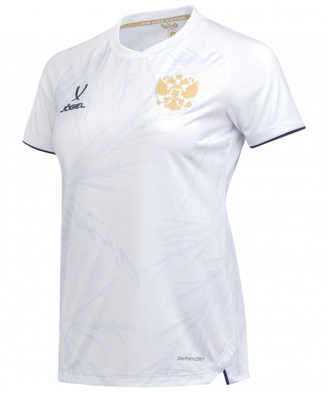 Футболка игровая женская JOGEL NATIONAL PerFormDRY Away Jersey W, белый, размер XXL ЦБ-00003106