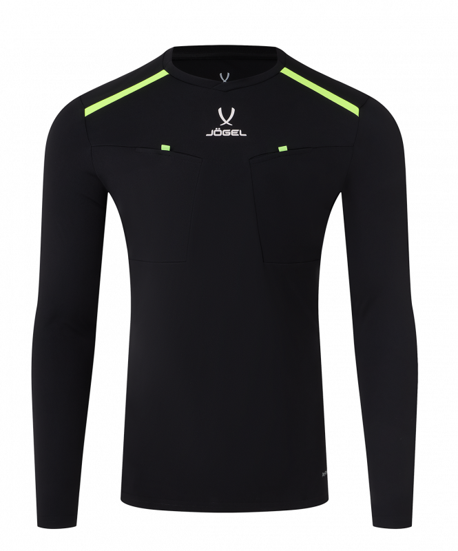 Футболка судейская с длинным рукавом DIVISION PerFormDRY Referee LS Tee, черный, размер L, JÖGEL ЦБ-00004997