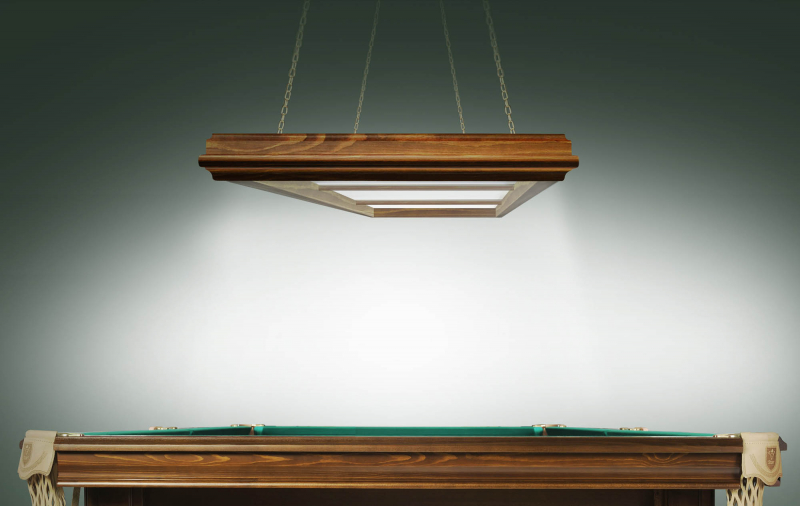 Лампа Evolution 3 секции сосна (ширина 600) (№1, фурнитура золото)