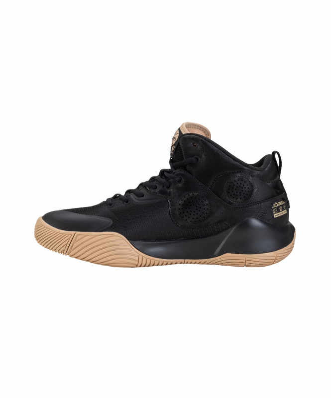Кроссовки баскетбольные Launch MID, Black/gold, размер 45, JÖGEL ЦБ-00003479