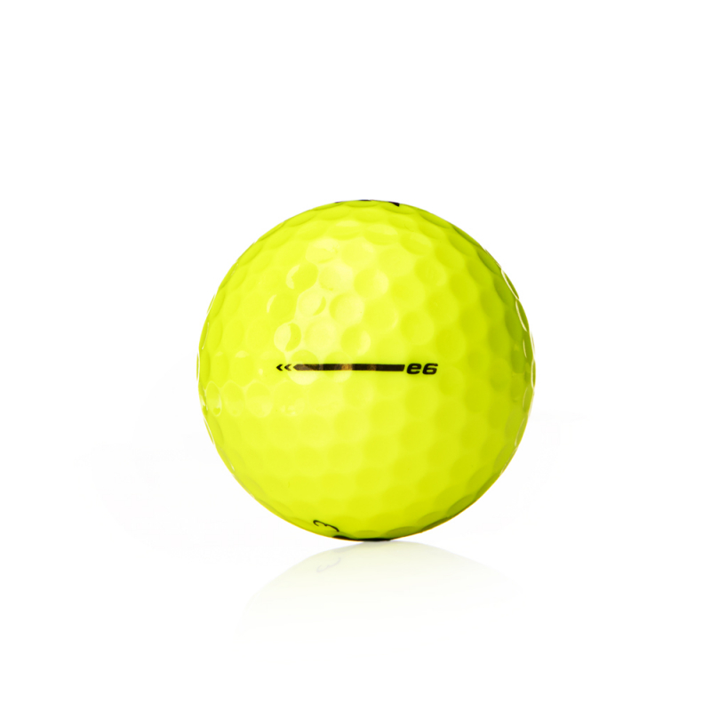 Мяч для гольфа Bridgestone e6 Yellow, BGB3EYX, 3 шт/уп, желтый