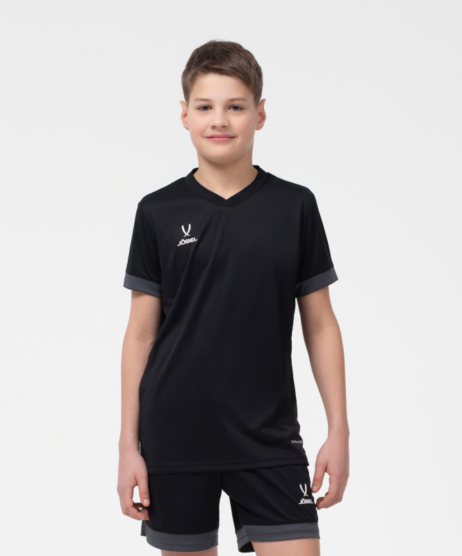 Футболка игровая DIVISION PerFormDRY Union Jersey, черный/темно-серый/белый, размер L, Jögel УТ-00020589