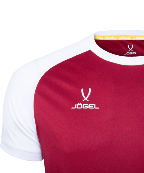 Футболка игровая CAMP Reglan Jersey, гранатовый/белый, детский, Jögel