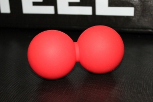 Мячик массажный двойной Yousteel, красный