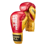 Боксерские перчатки LEGEND PLATINUM красно-золотые Green Hill BGLP-2246EU3 12oz