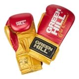 Боксерские перчатки LEGEND PLATINUM красно-золотые Green Hill BGLP-2246EU3 12oz