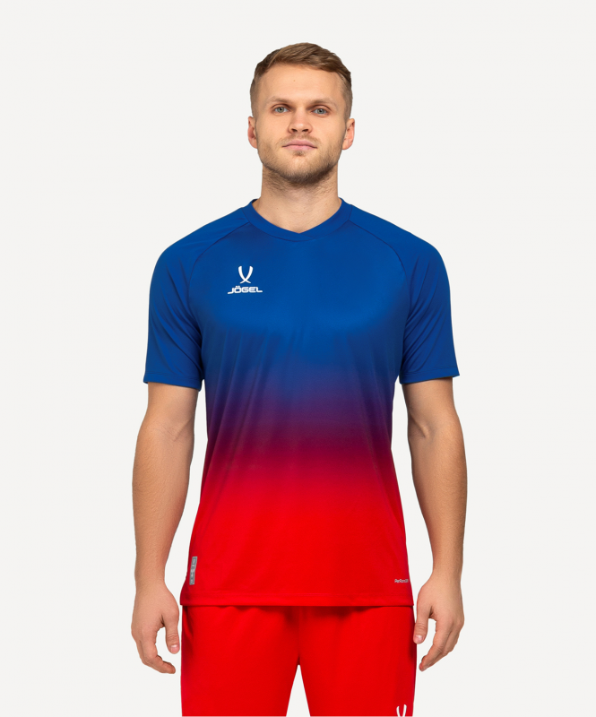 Футболка тренировочная JOGEL NATIONAL PerFormDRY Pre-Match Tee, сине-красный, размер XL ЦБ-00003542