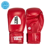 Кикбоксерские перчатки Super Star WAKO Approved красные Green Hill BGS-1213w 10oz