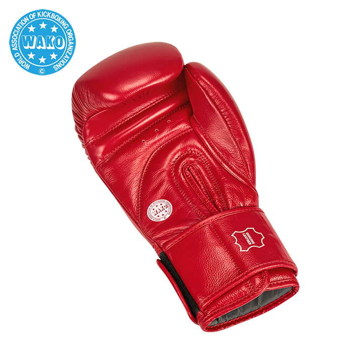 Кикбоксерские перчатки Super Star WAKO Approved красные Green Hill BGS-1213w 10oz