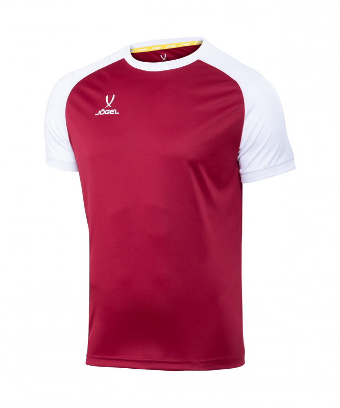 Футболка игровая JOGEL CAMP Reglan Jersey, гранатовый/белый, размер XXXL УТ-00016183