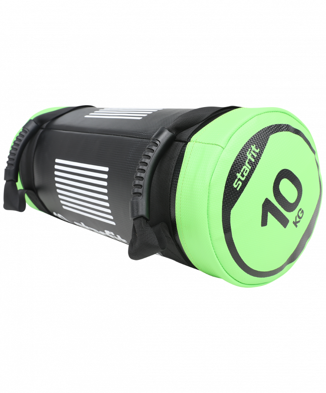 Мешок-утяжелитель WT-601, 10 кг, ярко-зеленый, Starfit УТ-00019069