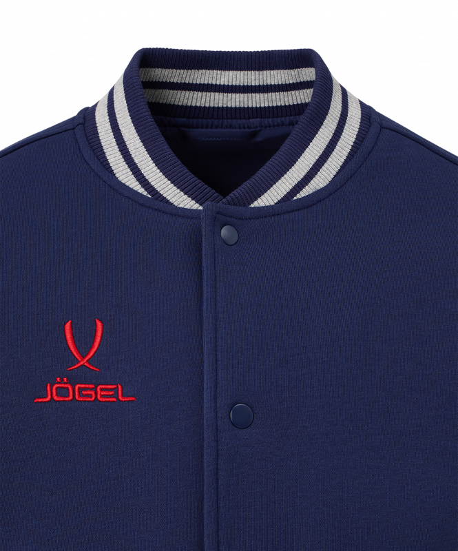 Бомбер ESSENTIAL Fleece Bomber, темно-синий/серый меланж, размер XL, Jögel ЦБ-00004116