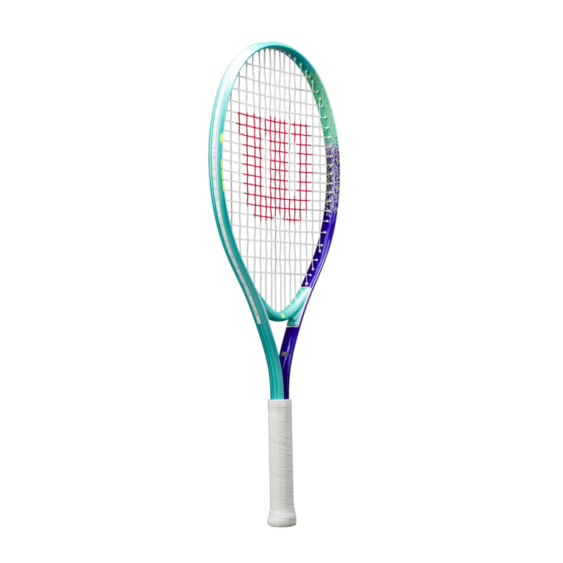 Ракетка б/т дет. Wilson Intrigue Jr 25, WR180310U, для детей 9-10лет, алюминий, со струн., бирюз-фиол