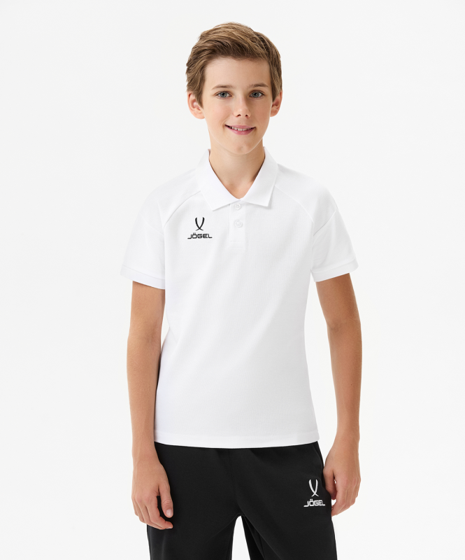 Поло JÖGEL ESSENTIAL CVC Polo CZ, белый, размер YL ЦБ-00004268