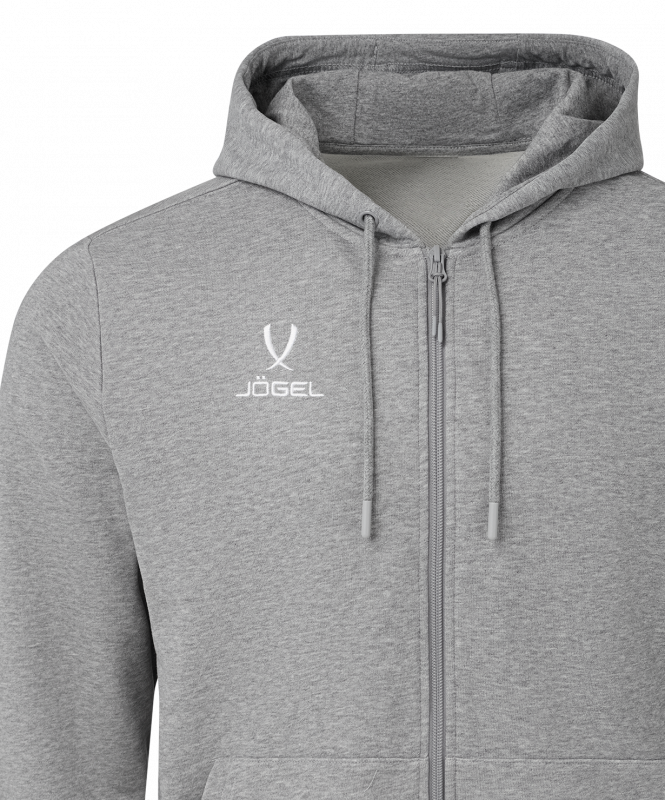 Худи на молнии ESSENTIAL Cotton FZ Hoodie, серый меланж, детский, размер YL, JÖGEL ЦБ-00004784