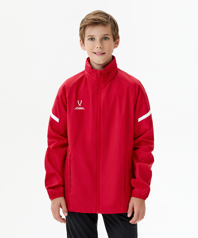 Куртка ветрозащитная CAMP 2 Rain Jacket, красный, детский, размер YM, Jögel ЦБ-00005426