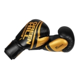 Боксерские перчатки UNIQUE черно-золотые Green Hill BGU-2308 12oz