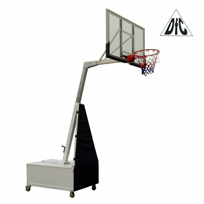 Баскетбольная мобильная стойка DFC STAND50SG 127X80CM поликарбонат (3кор)
