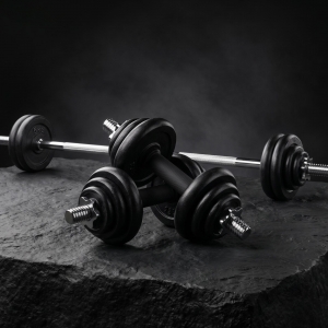 Набор гантелей и штанга UNIX Fit в кейсе 50 кг DBKITU50