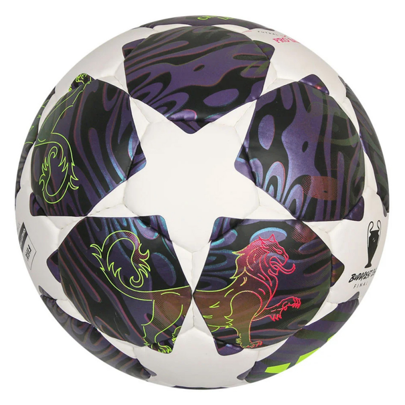 Мяч футзал. ADIDAS UCL Pro Sala JX9102, размер 4, FIFA Quality Pro, 32п, ПУ, руч.сш, бело-фиолетовый