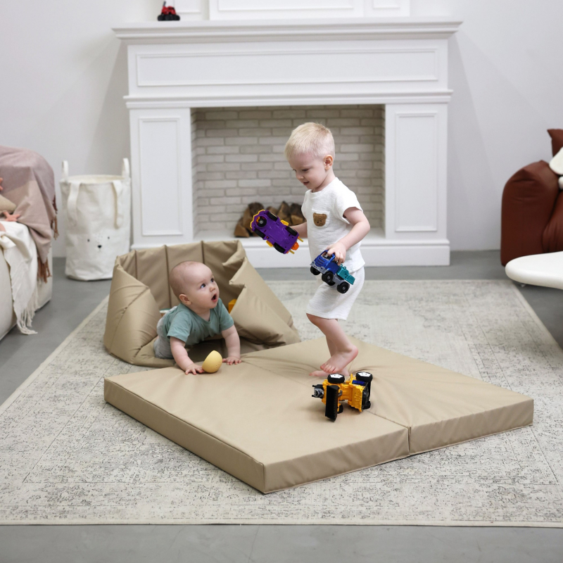 Мат (мягкий щит) Romana 1000*1000*80, в 2 сложения (серый)