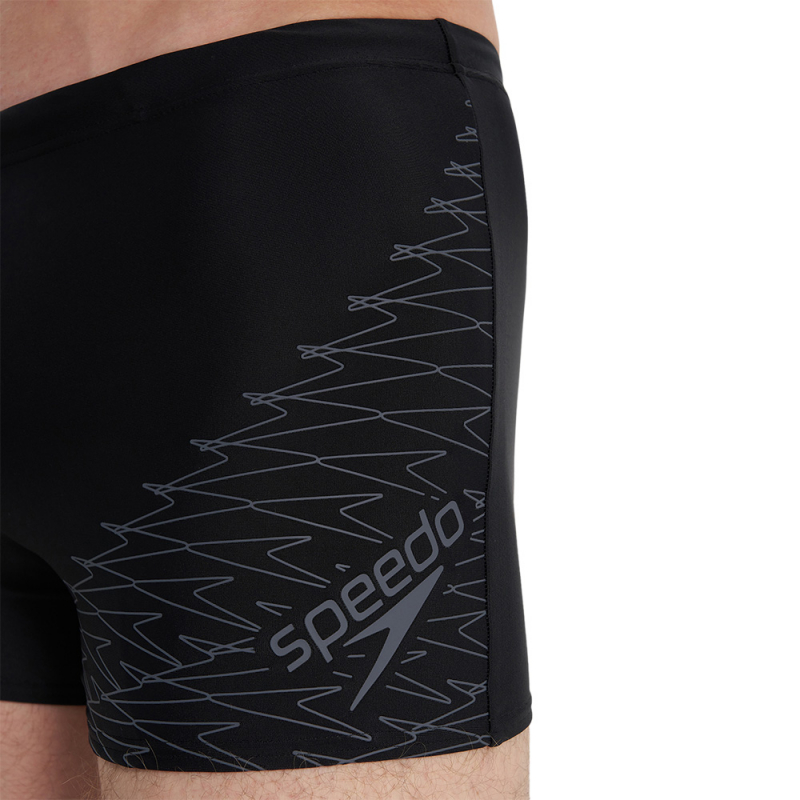 Плавки SPEEDO Eco Medley Logo Swim boxer, 8-1135400334, размер 32 (российский размер 48), нейлон, эластан, черный