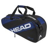 Сумка-чехол HEAD Team Racquet Bag M, 262324-BLBK, с карманом, для 6 тен.ракеток, черно-синий