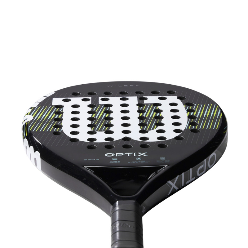 Ракетка для падела WILSON Optix V1 Black, WR181611U2, для начин-х, стекловолокно, черный