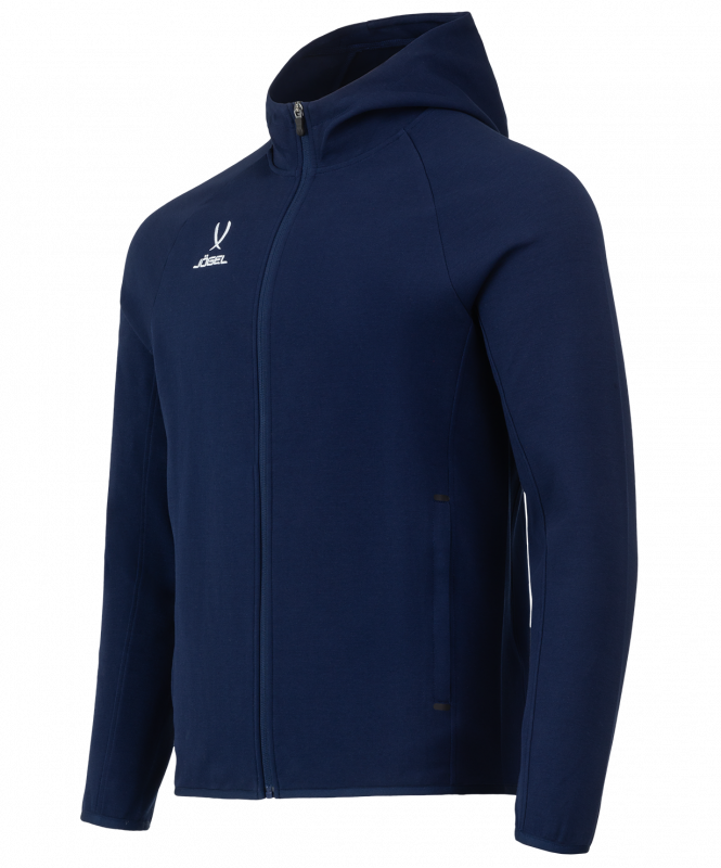 Худи на молнии ESSENTIAL Athlete Hooded FZ Jacket, темно-синий, размер L, Jögel ЦБ-00003270