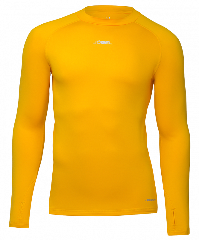 Джемпер компрессионный утепленный JÖGEL CAMP PerFormDRY Baselayer Top Warm, желтый, размер S ЦБ-00004057