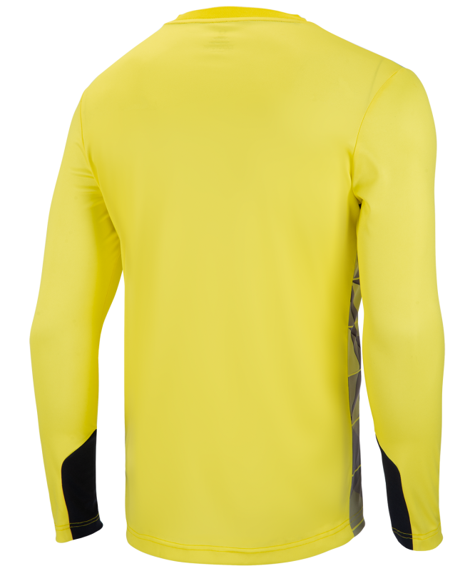 Свитер вратарский DIVISION PerFormDRY GK Pattern LS, желтый/черный/белый, Jögel