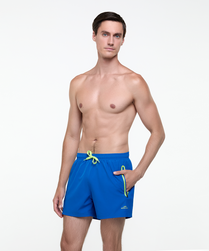 Шорты для плавания 25DEGREES Splash Blue/Lime, полиэстер, размер 50 ЦБ-00007547