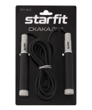 Скакалка RP-401, c силиконовыми ручками, 3 м, черный, Starfit