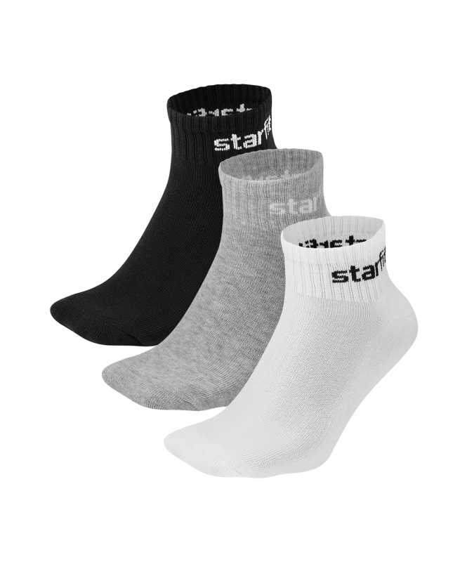 Носки спортивные Rush, мультиколор, р. 39-42, 3 пары, Starfit ЦБ-00004306