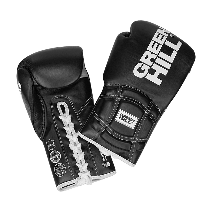Боксерские перчатки Rumble черные Green Hill BGR-22-0088 10oz