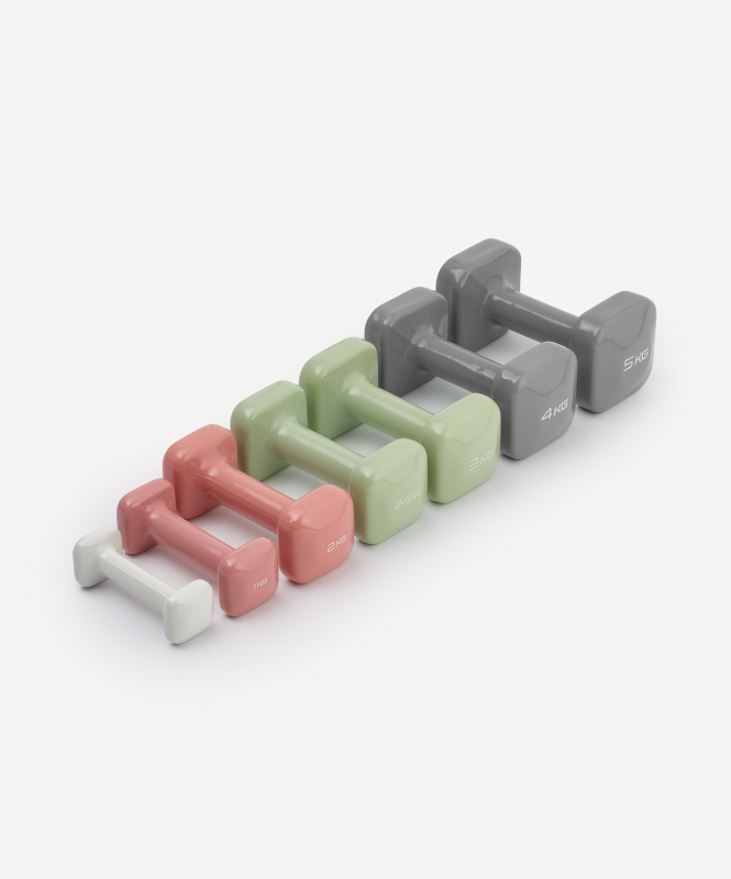 Гантель виниловая DB-106 1 кг, терракотовый, Starfit ЦБ-00004427