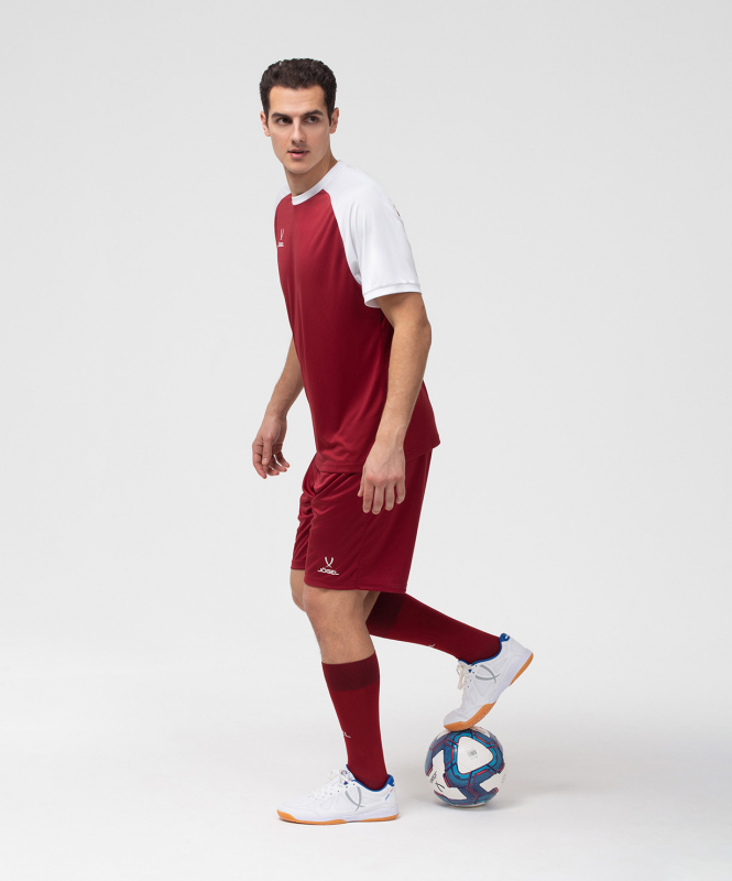 Шорты игровые CAMP Classic Shorts, гранатовый/белый, размер XXL, Jögel УТ-00016217