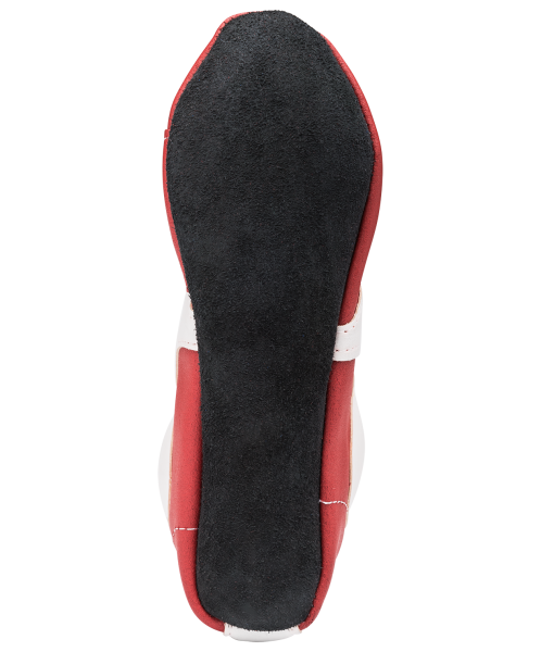 Обувь для самбо SM-0102, кожа, красный, Rusco