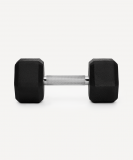 Гантель гексагональная DB-301PRO 14 кг, обрезиненная, черный, Starfit ЦБ-00003804