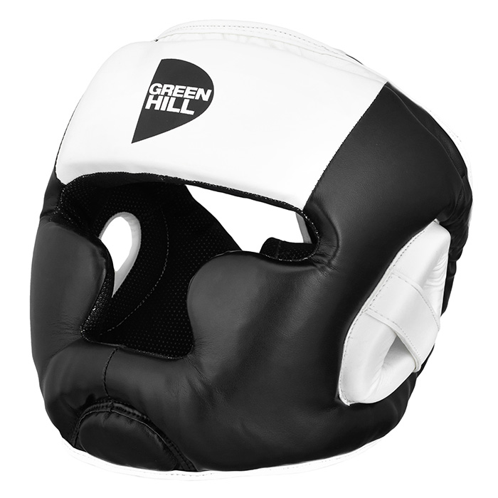 Боксерский шлем POISE черно-белый Green Hill HGP-9015 M