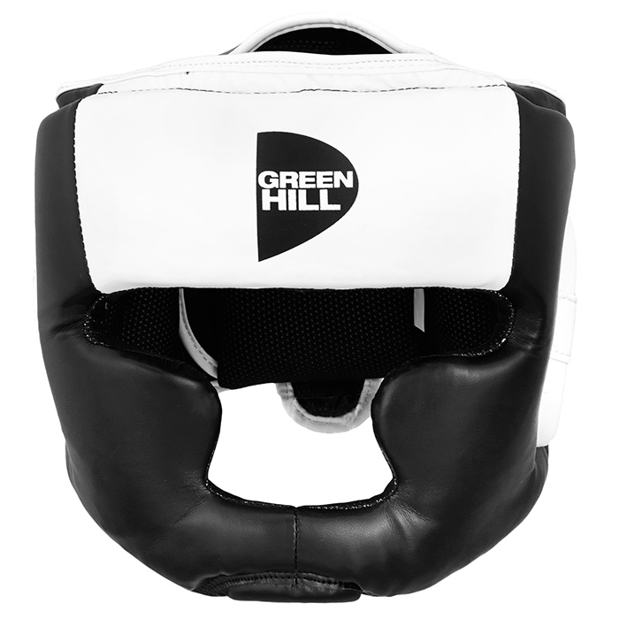 Боксерский шлем POISE черно-белый Green Hill HGP-9015 M