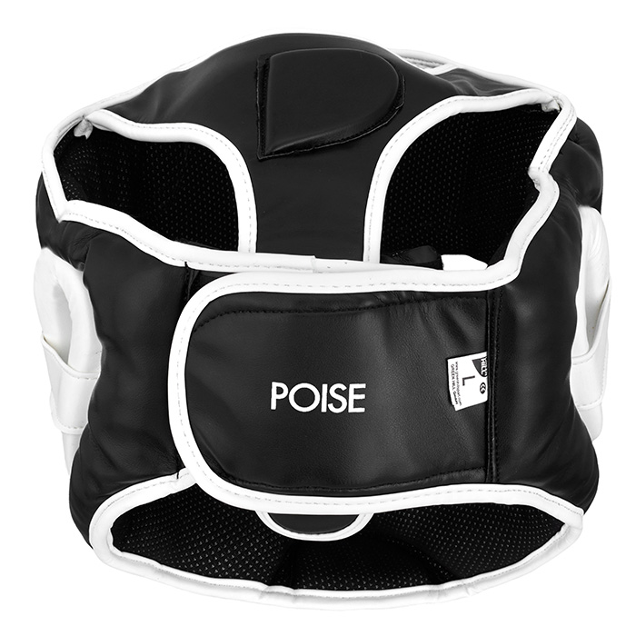 Боксерский шлем POISE черно-белый Green Hill HGP-9015 M