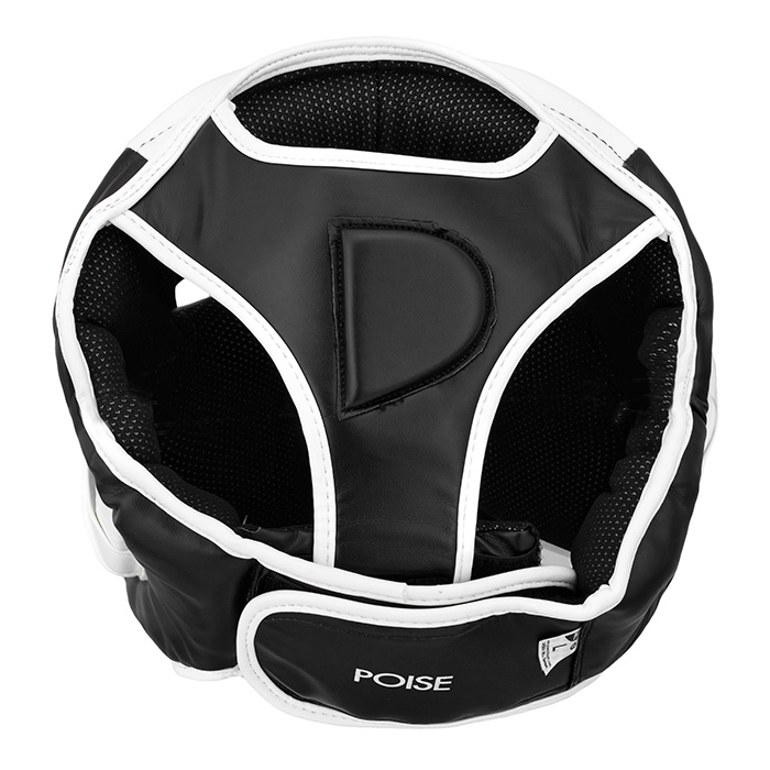Боксерский шлем POISE черно-белый Green Hill HGP-9015 M