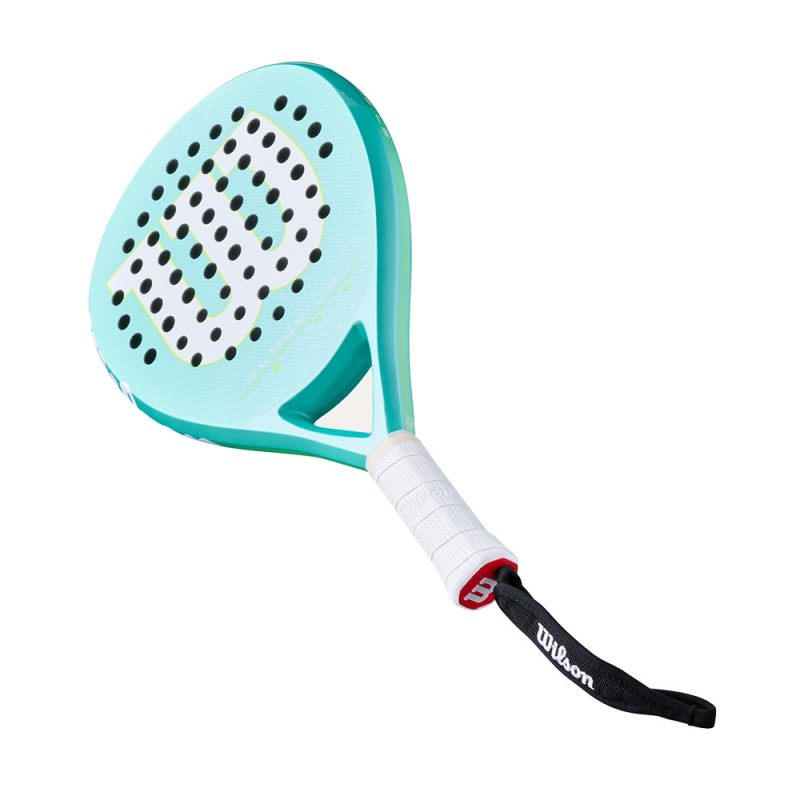 Ракетка для падела WILSON Blade LS V4, WR203711U2, для игроков средн.уровня, стекловолокно, бирюзовый